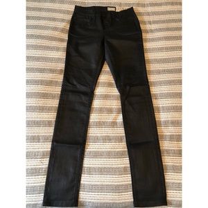 Allsaints Ashby Black Coated Skinny Jeans